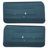 DO68GFS0010331G-PA 68 FIREBIRD HTP/CNV PRE-ASMBLD DOOR PANELS STD - TEAL BLUE - image 1