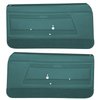 DO68GFS0010429G-PA 68 FIREBIRD HTP/CNV PRE-ASMBLD DOOR PANELS STD - MET TURQ - image 1