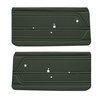 DO69GFS0010469G 69 FIREBIRD HTP/CNV FRONT DOOR PANELS STANDARD - DK MT GREEN - image 1