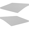 SB68GF02R 68 FIREBIRD STD SAIL PANELS - WHITE RIBBED - image 1
