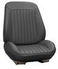 RS72GG00010100G 72 GTO/LEMANS BUCKETS RALLYE BUCKET SEATS - BLACK - image 1