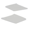 SB66GG02P2 66/67 GTO/LEMANS SAIL PANEL BOARD PERFORATED-WHITE LATE - image 1