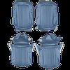 AA68GUD0010332G 68 CUTLASS SUPREME BUCKETS - LIGHT METALLIC BLUE - image 1