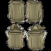 AA68GUD0010645G 68 CUTLASS SUPREME BUCKETS - WILLOW GOLD - image 1