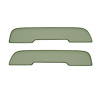 AP68GA-FRT432G 68/72 GM A-BODY FRONT ARMREST PADS - LT MET GREEN MADRID - image 1