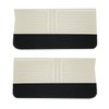 DO66GUD001223901 66 CUTLASS/442 DOOR PANELS - MET PARCHMENT W/ BLACK CARPET - image 1