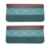 DO66GUS0012424G 66 F-85/CUTLASS/442 DOOR PANELS - METALLIC TURQUOISE - image 1
