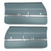 DO68GUS0011333G-PA 68 CUTLASS S/442 SPORTS COUPE ASSEMBLED DOOR PANELS - TEAL - image 1