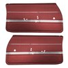 DO68GUS0011502G-PA 68 CUTLASS S/442 SPORTS COUPE ASSEMBLED DOOR PANELS - RED - image 1