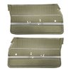 DO68GUS0011645G 68 CUTLASS S/442 SPORTS COUPE DOOR PANELS - WILLOW GOLD - image 1