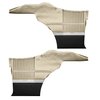 DO68GUS0046241G 69 CUTLASS S/442 HOLIDAY COUPE REAR PANELS - PARCHMENT/BLACK - image 1