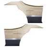 DO68GUS0046241G-PA 69 CUTLASS S/442 HOLIDAY COUPE REAR PNL ASMBLY-PARCHMENT/BLK - image 1