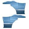 DO68GUS0046329G 68 CUTLASS S/442 HOLIDAY COUPE REAR PANWLS - MET BLUE/DK BLUE - image 1