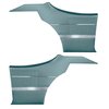 DO68GUS0046333G-PA 68 CUTLASS S/442 HOLIDAY COUPE REAR PNL ASMBLY-TEAL BLUE - image 1