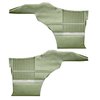DO68GUS0046432G 69 CUTLASS S/442 HOLIDAY COUPE REAR PANELS - LIGHT MET GREEN - image 1