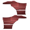 DO68GUS0046502G 68 CUTLASS S/442 HOLIDAY COUPE REAR PANELS - DARK RED - image 1