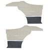 DO68GUS0047201G 68 CUTLASS S/442 SPORTS COUPE REAR PANELS - MET PARCH/BLACK - image 1