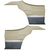 DO68GUS0047241G-PA 69 CUTLASS S/442 SPORTS CPE REAR PNL ASMBLY-PARCHMNT/BLK - image 1