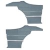 DO68GUS0047333G 68 CUTLASS S/442 SPORTS COUPE REAR PANELS - TEAL BLUE - image 1