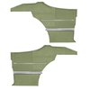 DO68GUS0047432G 69 CUTLASS S/442 SPORTS COUPE REAR PANELS - LIGHT MET GREEN - image 1