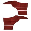 DO68GUS0047502G-PA 68 CUTLASS S/442 SPORTS CPE REAR PNL ASMBLY-DARK RED - image 1