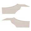 DO69GUD0048235G 69 CUTLASS SUPREME HOLIDAY CPE REAR PANELS - PARCHMENT - image 1