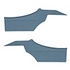 DO69GUD0048325G 69 CUTLASS SUPREME HOLIDAY CPE REAR PANELS - METALLIC BLUE - image 1