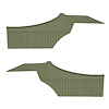 DO69GUD0048432G 69 CUTLASS SUPREME HOLIDAY CPE REAR PANELS - LT MET GREEN - image 1