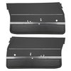 DO69GUS0011100G 69 CUTLASS S/442 SPORTS COUPE DOOR PANELS - BLACK - image 1
