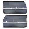 DO69GUS0011100G-PA 69 CUTLASS S/442 SPORTS COUPE ASSEMBLED DOOR PANELS - BLACK - image 1