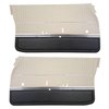 DO69GUS0011241G 69 CUTLASS S/442 SPORTS COUPE DOOR PANELS - PARCHMENT/BLACK - image 1