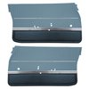 DO69GUS0011326G 69 CUTLASS S/442 SPORTS COUPE DOOR PANELS - DK BLUE/MET BLUE - image 1