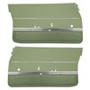 DO69GUS0011432G 69 CUTLASS S/442 SPORTS COUPE DOOR PANELS - LIGHT MET GREEN - image 1