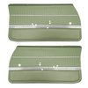 DO69GUS0011432G-PA 69 CUTLASS S/442 SPORTS COUPE ASSEMBLED DOOR PANELS - LT GRN - image 1
