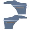 DO70GU00088310G 70 F-85 SPORTS COUPE REAR PANELS - LIGHT METALLIC BLUE - image 1