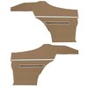 DO70GU00088650G 70 F-85 SPORTS COUPE REAR PANELS - GOLD - image 1