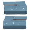 DO70GUS0011310G 70 CUTLASS S/442 SPORTS COUPE DOOR PANELS - METALLIC BLUE - image 1