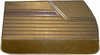 DO70GUS0012650G 70 CUTLASS S/442 HOLIDAY COUPE DOOR PANELS - GOLD - image 1