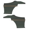 DO70GUS0047460G 70 CUTLASS S/442 SPORTS COUPE REAR PANELS - METALLIC GREEN - image 1