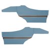 DO70GUS0048310G 70 CUTLASS S/442 HOLIDAY COUPE REAR PANELS - LT METALLIC BLUE - image 1