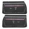 DO71GU00028100G-PA 71/72 CUTLASS HARDTOP COUPE ASSEMBLED DOOR PANELS - BLACK - image 1