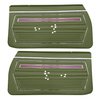 DO71GU00028415G-PA 71 CUTLASS HARDTOP COUPE ASSEMBLED DOOR PANELS- JADE GR - image 1