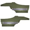 DO71GUS0047415G 71 CUTLASS S/442 SPORT COUPE REAR PANELS JADE GREEN - image 1