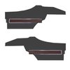 DO72GUS0047100G 72 CUTLASS S/442 SPORTS COUPE REAR PANELS BLACK - image 1