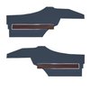 DO72GUS0047380G-PA 72 CUTLASS S/442 SPORTS COUPE REAR PANEL ASMBLY - BLUE - image 1