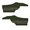 DO72GUS0048465G 72 CUTLASS S/442 HOLIDAY COUPE REAR PANELS - GREEN - image 1