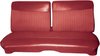 AA66CR1C028717 66 BELVEDERE I SPLIT BENCH - RED CLOTH/METALLIC RED - image 1