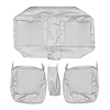 AA67CB00030202 67 BARRCUDA SPLIT BENCH W/CAR PEARL WHITE - image 1