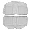 AA67CB00048202 67 BARRACUDA HARDTOP REAR BENCH - PEARL WHITE - image 1