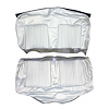 AA67CB00056202 67 BARRACUDA CONVERTIBLE REAR BENCH - PEARL WHITE - image 1